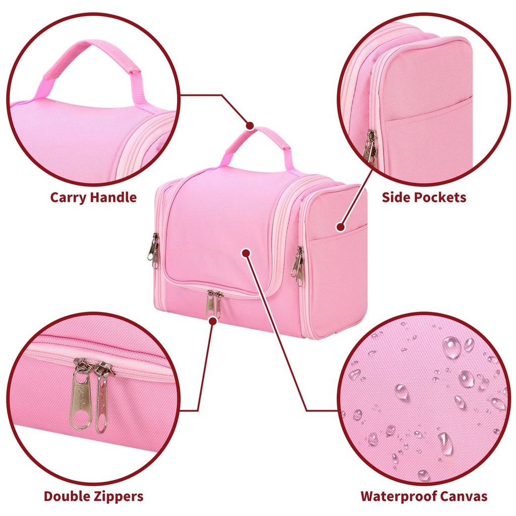 Vinsani Toiletry Bag Pink