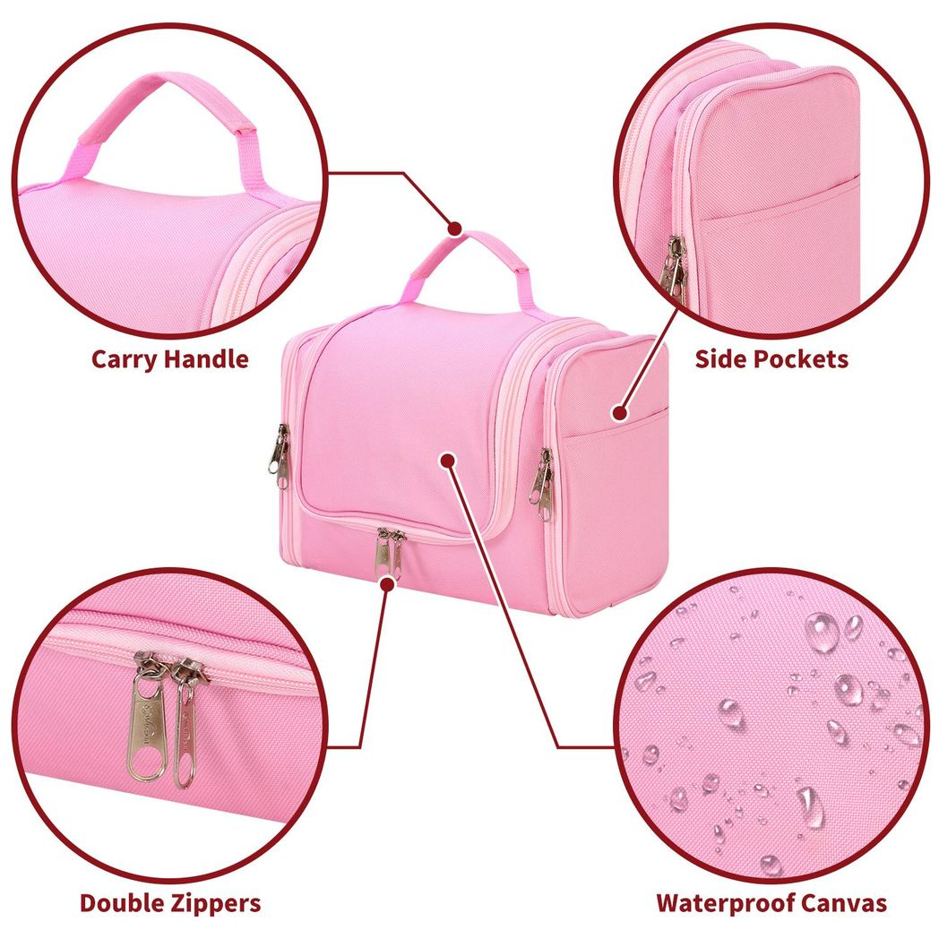 Vinsani Toiletry Bag Pink