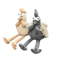 Modern Chicken Fabric Doorstop, Brown or Grey