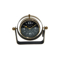 Silent Sweep Black Mantel Clock (22 cm – Roman Numeral Dial)