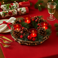 Wreath Centrepiece with 3 LED Candles
