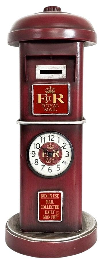 AcaciaHome Stylish Red London Postbox Mantel Clock