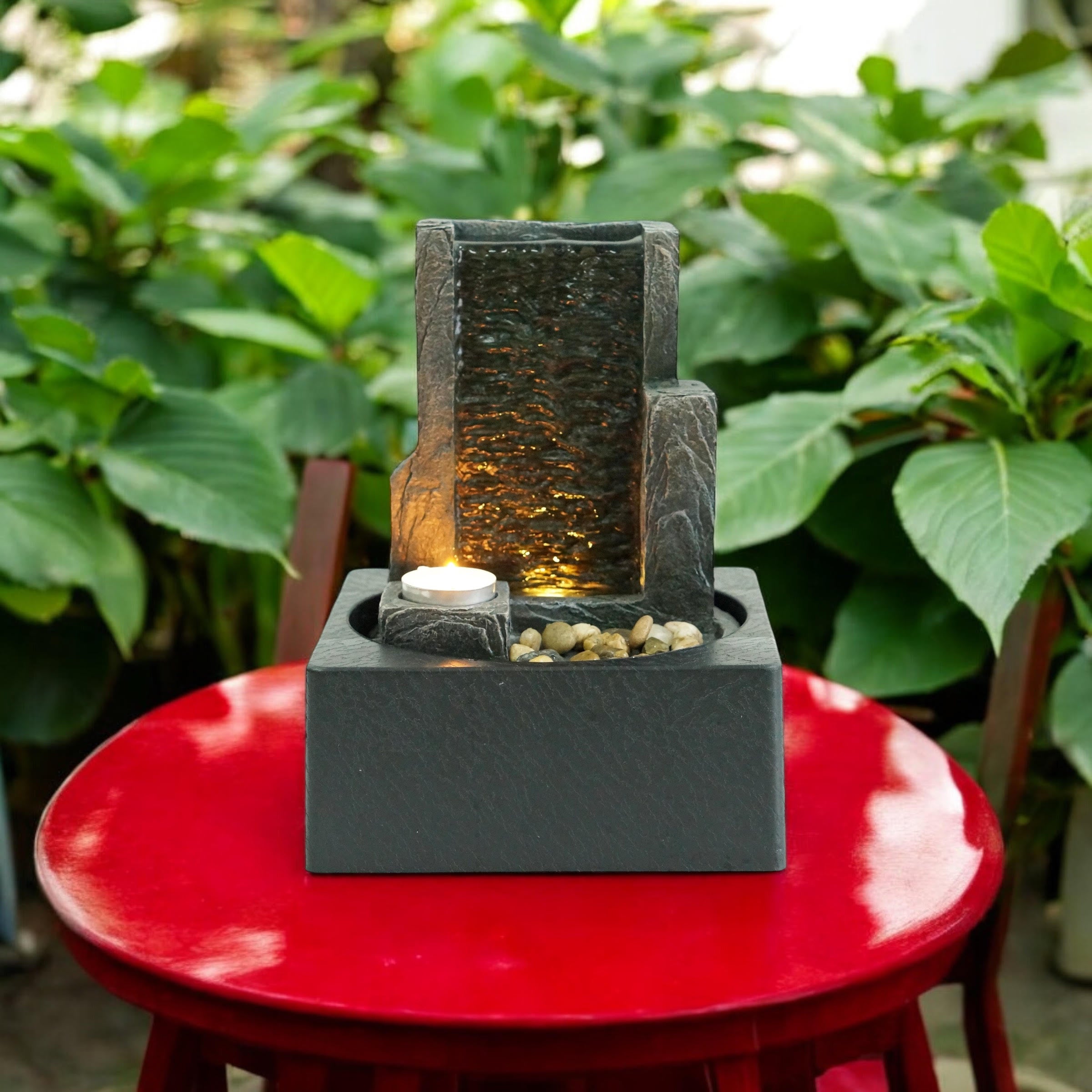 Water Feature Indoor Outdoor LED Fountain