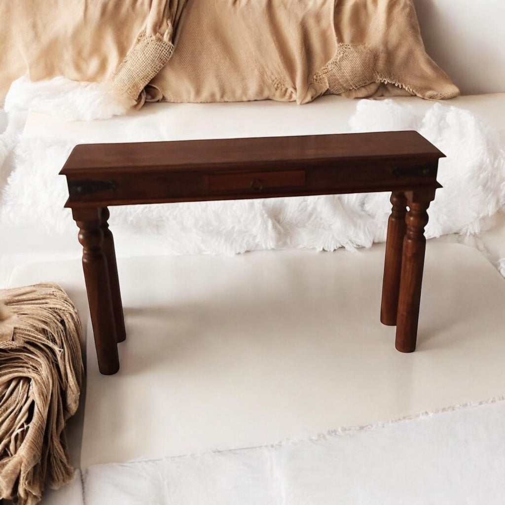 AcaciaHome Durable and Elegant 120CM Wooden Console Table