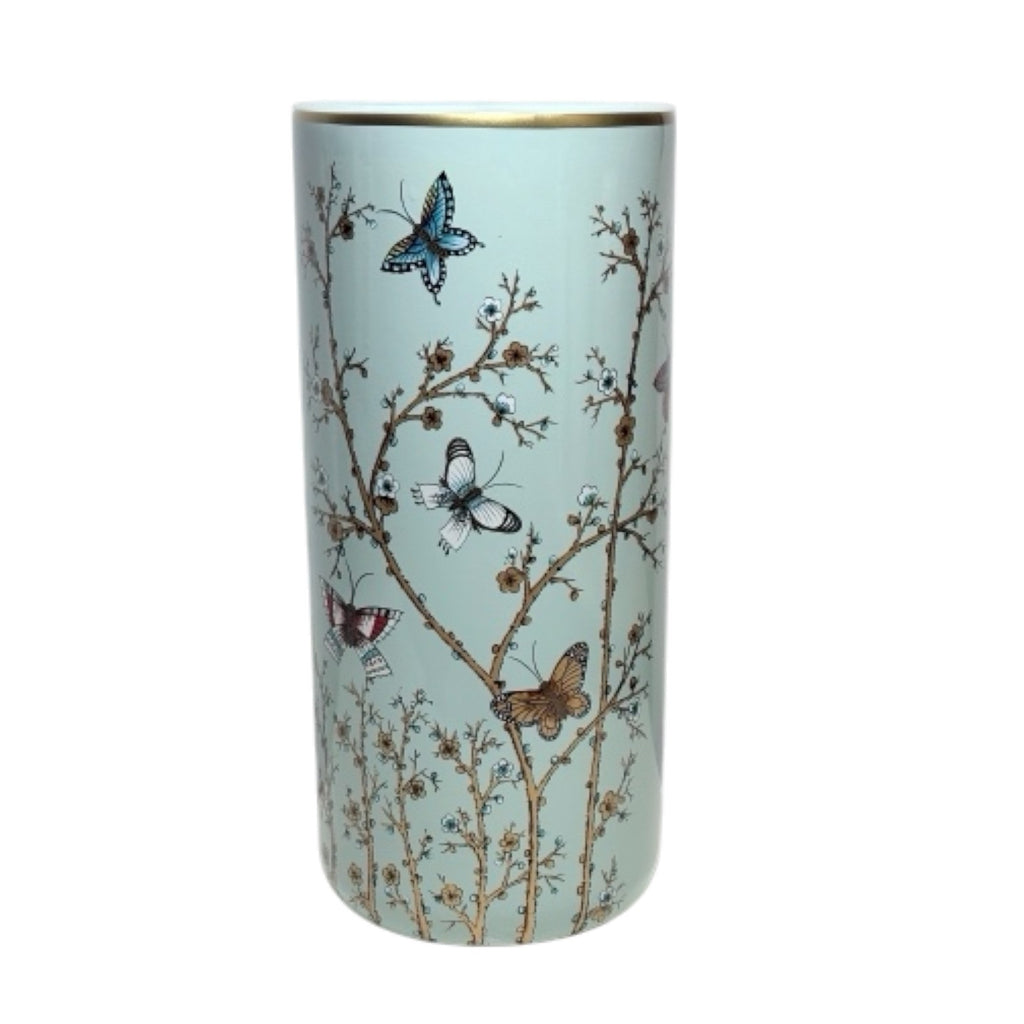 AcaciaHome Ceramic 18” Tall Floral Design Umbrella Stand