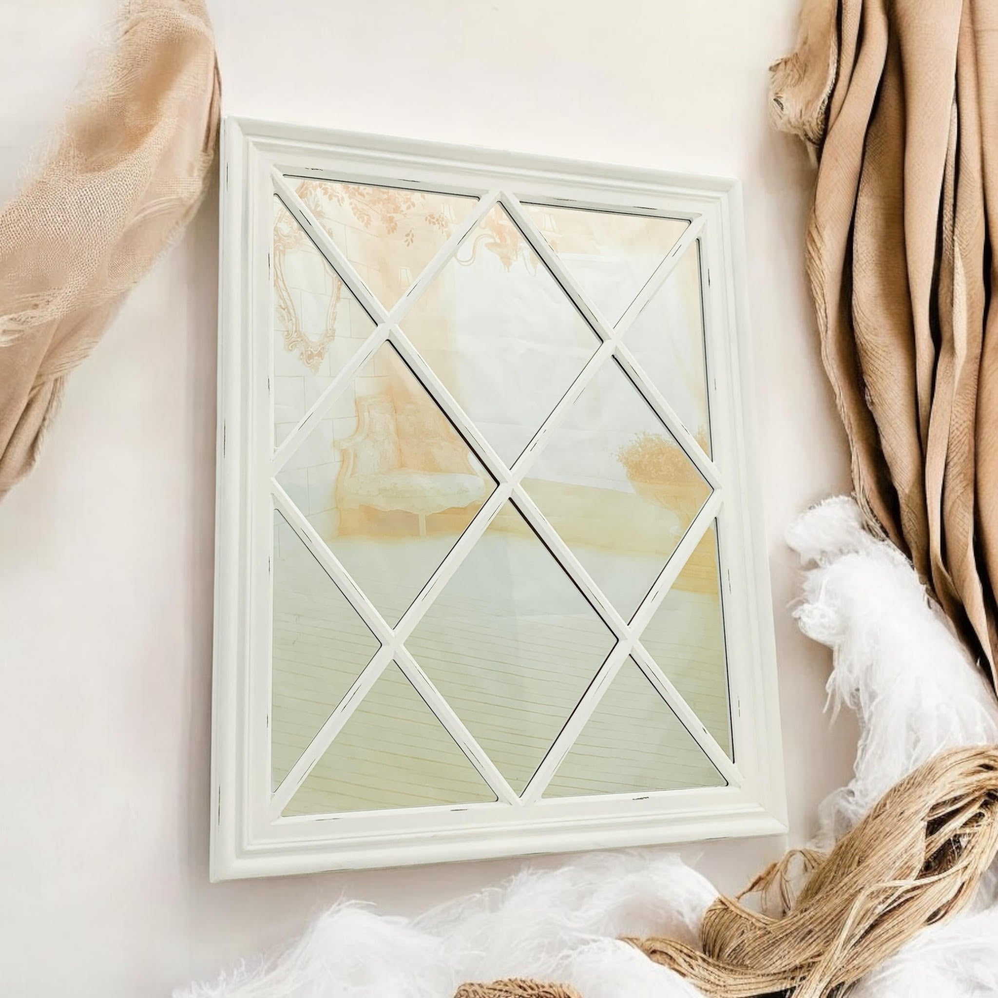 80 X 100cm White Mirror