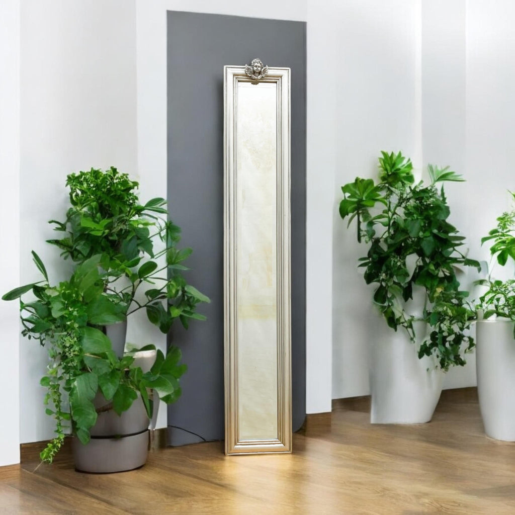 109cm Tall Elegant Design Wall Mirror (Solid Silver 109cm)
