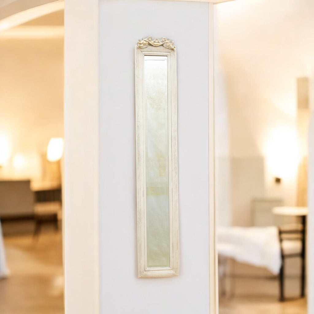 AcaciaHome Modern & Durable 13 x 109cm Wall Mirror (White)