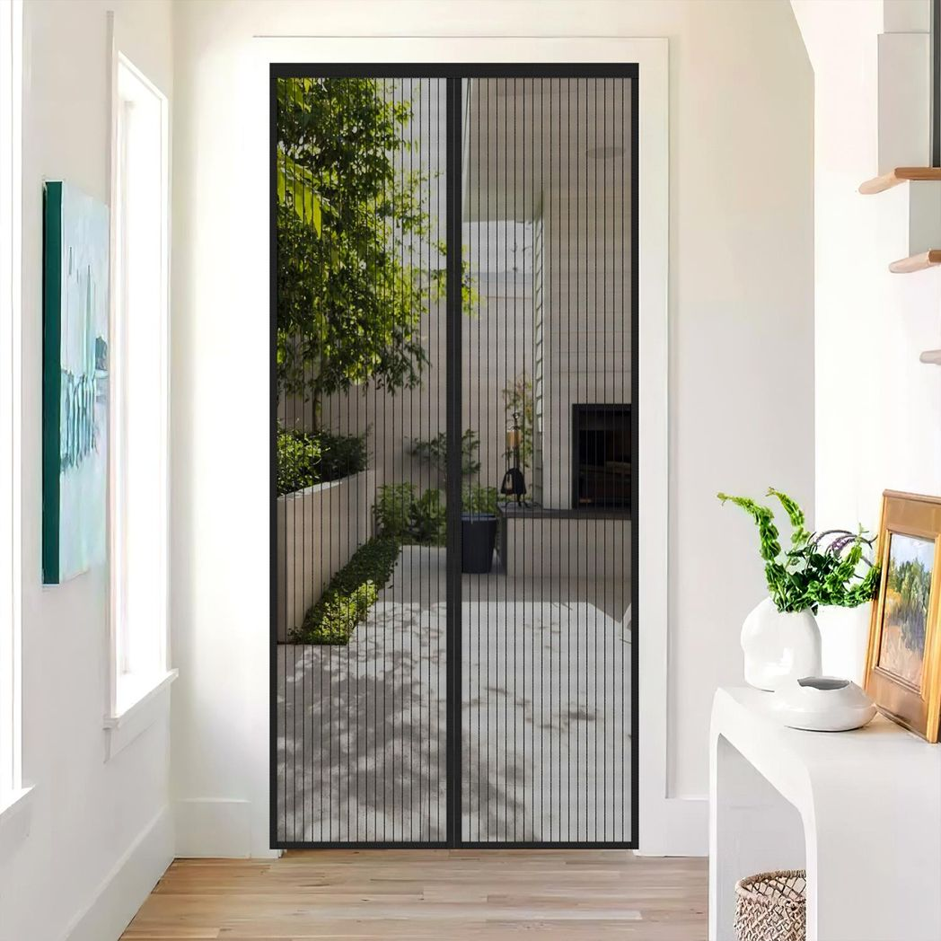 Vinsani Magnetic Screen Door Black