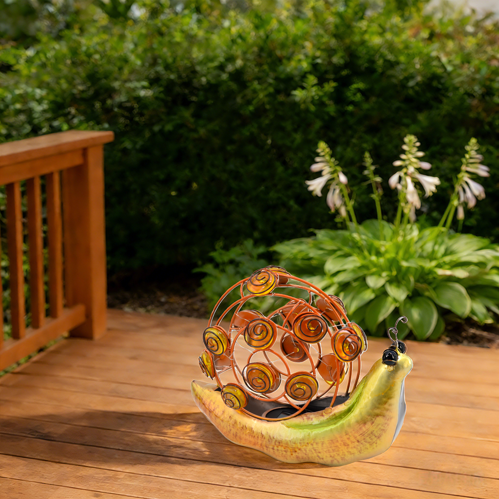 Solar Garden Snail 18 LED's