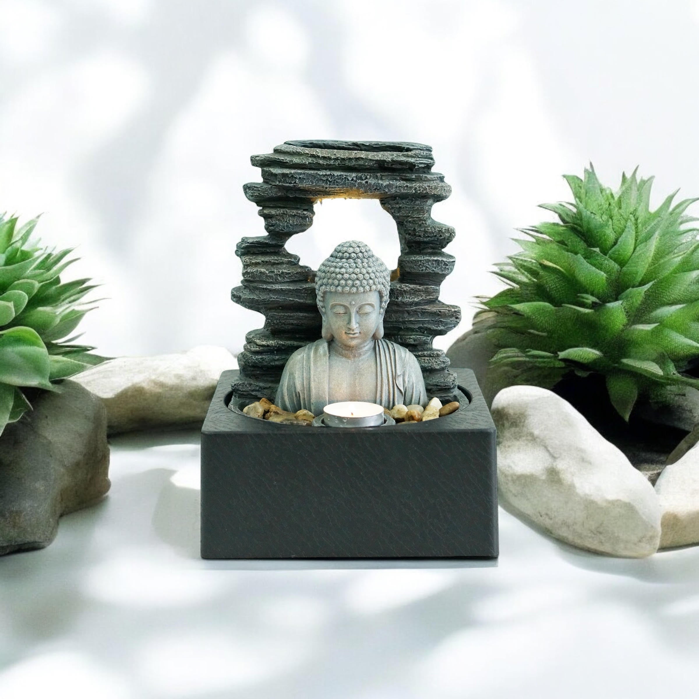 Water Feature Indoor Outdoor LED Fountain