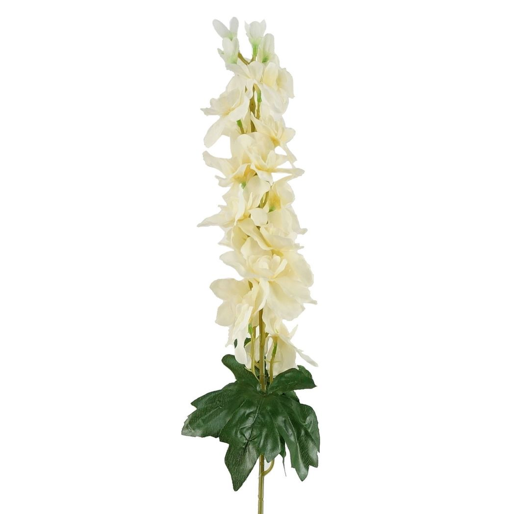 Pack of 6 x 75cm Delphinium Cream Artificial Stem