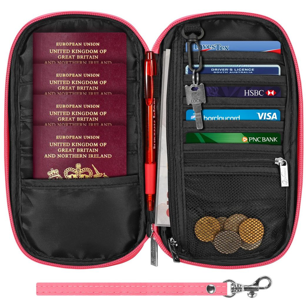 Vinsani Deluxe Passport Org Pink