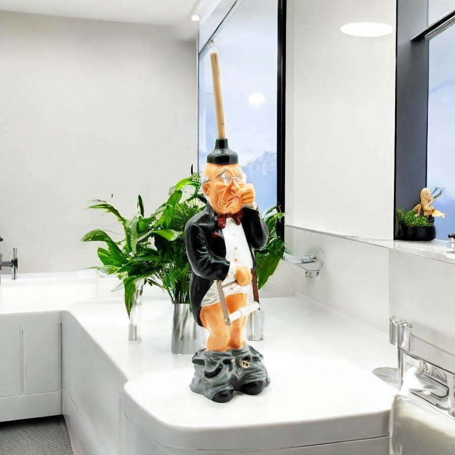 76cm OLD MAN TOILET ROLL HOLDER