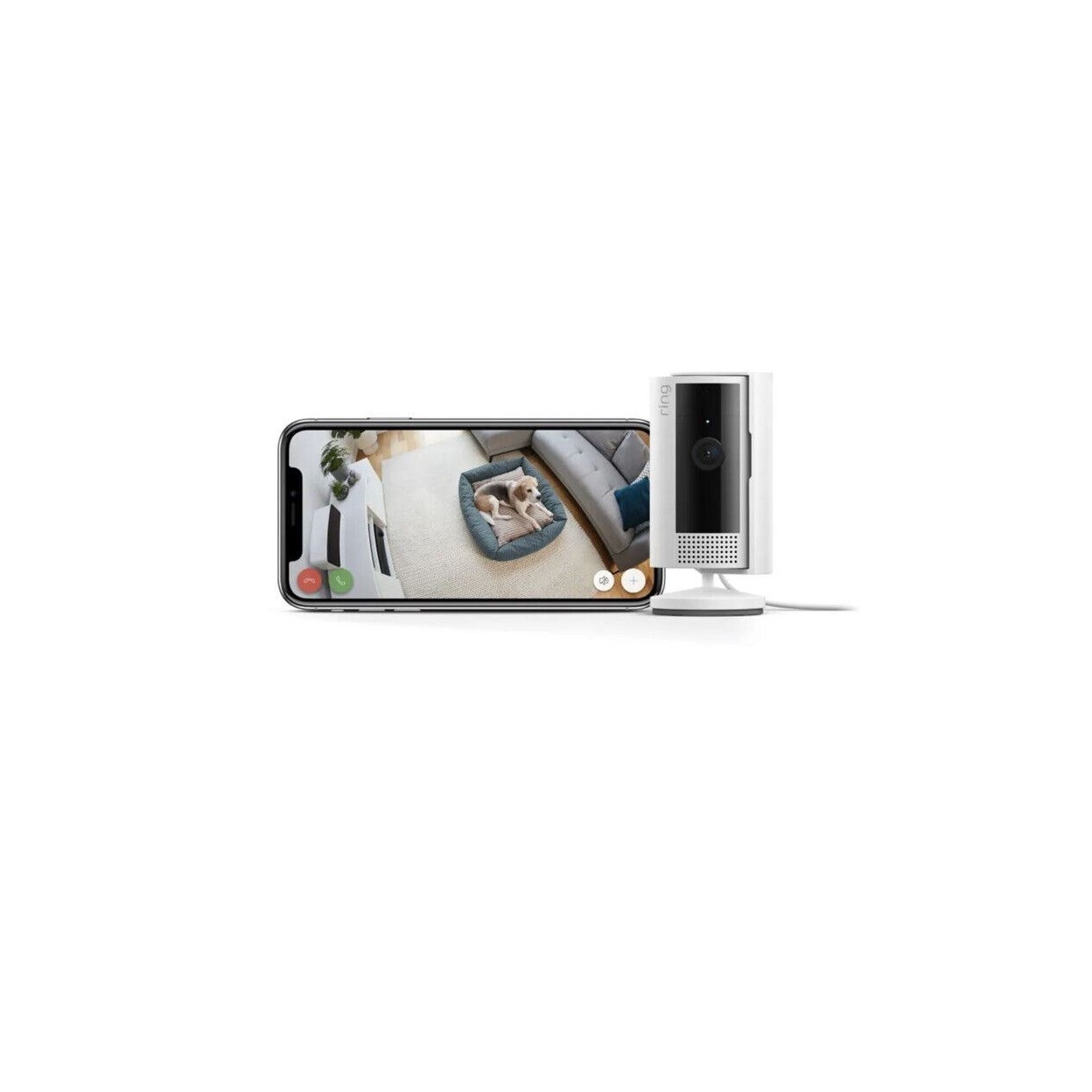 Ring Indoor Camera 2nd Gen Security Cam 1080p HD Video White