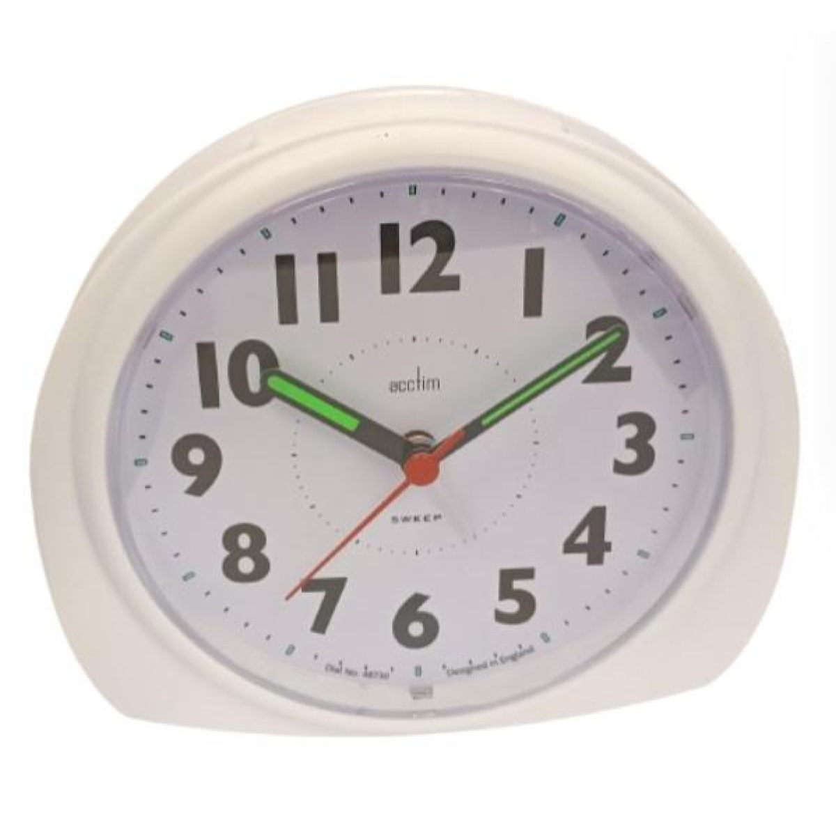 Acctim Jefferson Silent Sweep, Crescendo and Light features Bedside Alarm Clock