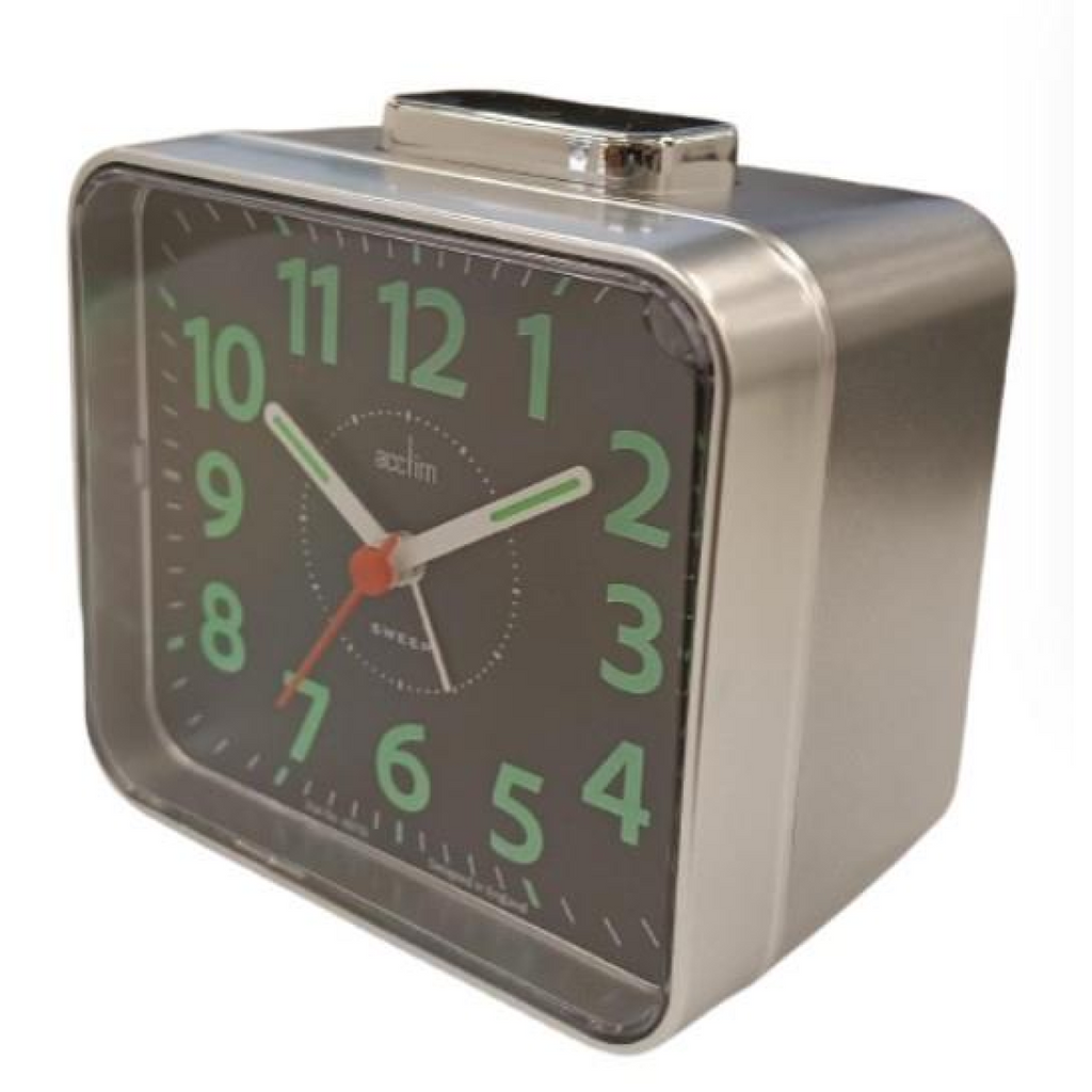 Acctim Parker Alarm Clock in Silver - 16467