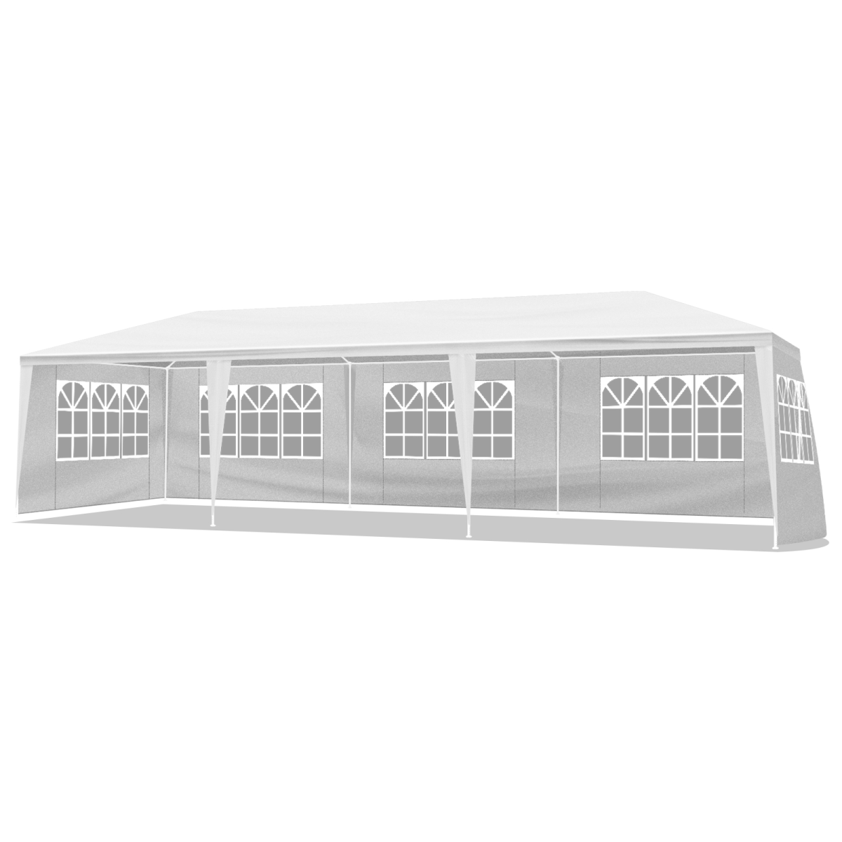 3*9m 5-Sided Iron PE Cloth Spiral Pipe Pergola