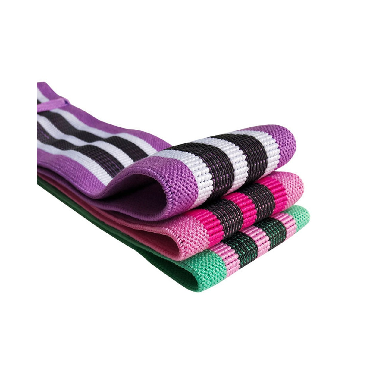 Set of 3 Resistance Exercise Loop Bands Fitness Home Gym Yoga Glutes Trainer