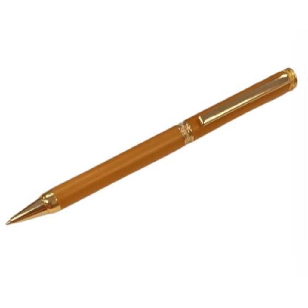 Imperial Wood Light Brown Gold Trim Ball Pen IMP341M