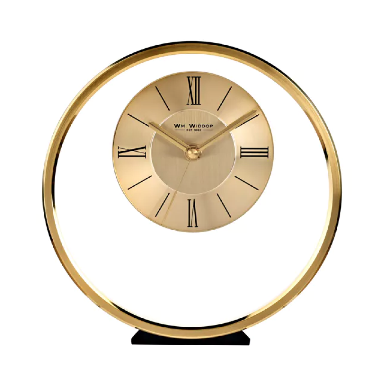Widdop Round Gold Mantel Clock W2937G