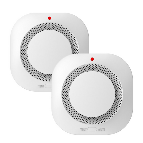 (2 Pack)Smoke Alarm Fire Protection Home Security System Smoke Alarm