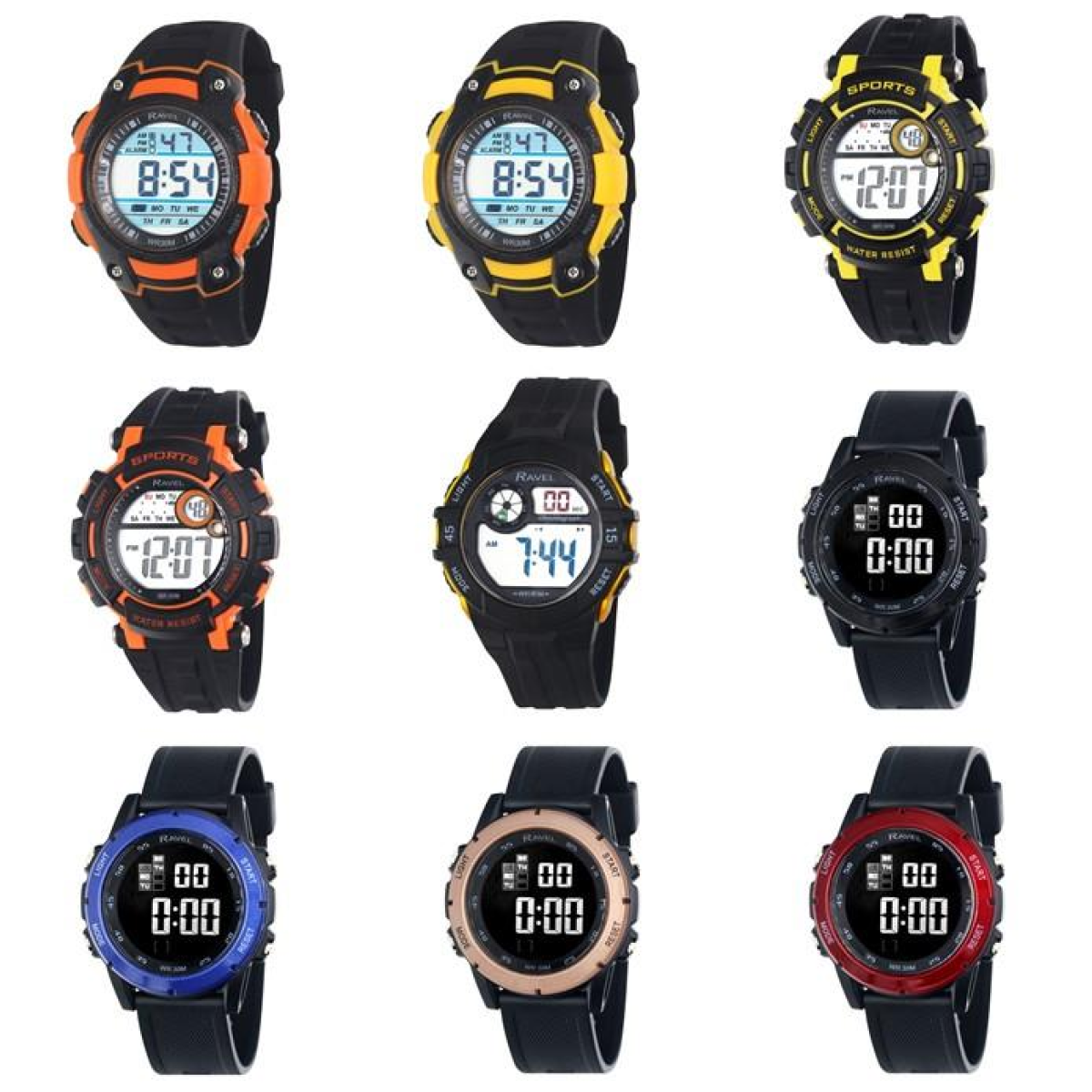 Ravel Men's 3ATM Digital Sports Watch RDG.14