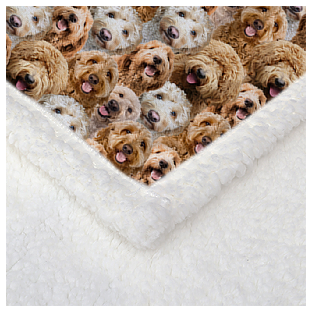 Cockapoos Fleece Blanket Fuzzy Dogs Blanket for Kids Adults Cute Puppy Cockapoos (150x200cm)