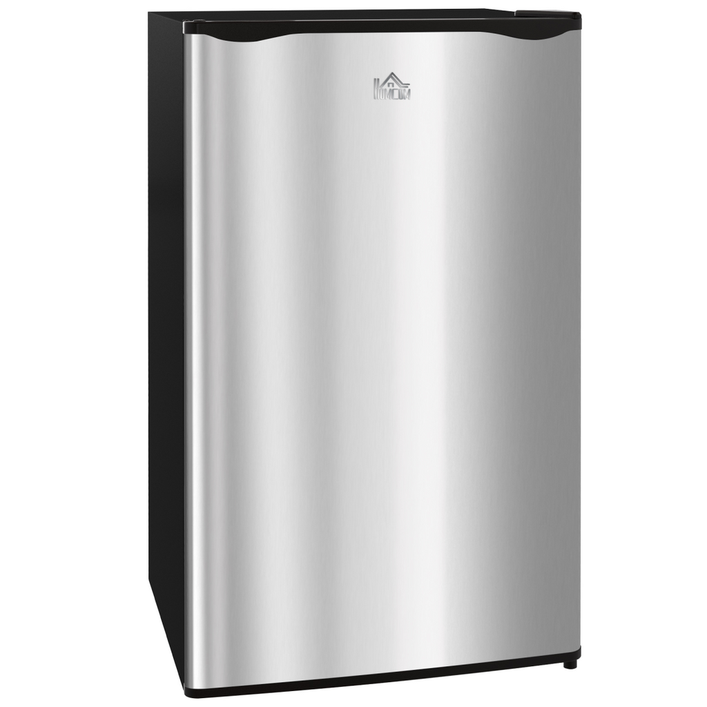 HOMCOM 91L Freestanding Under Counter Fridge Silver Tone