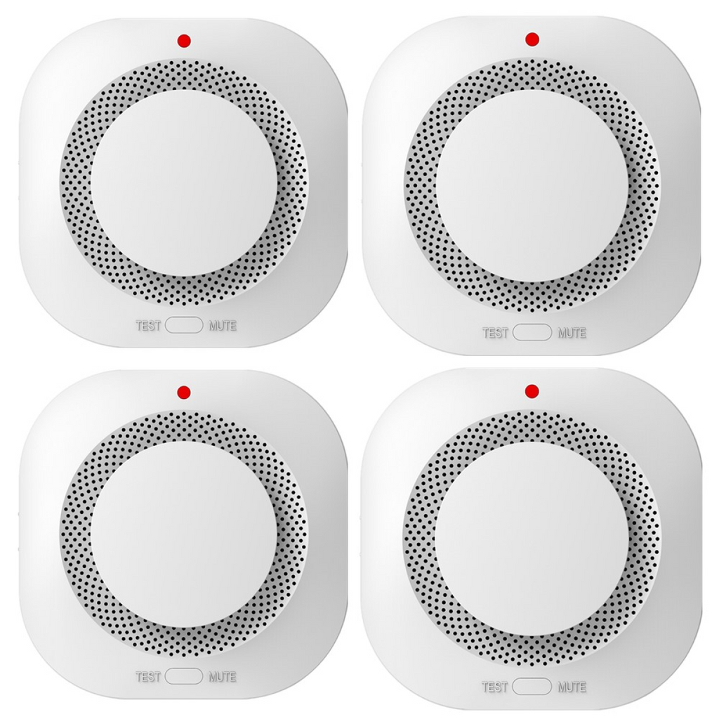 (4 Pack)Smoke Alarm Fire Protection Home Security System Smoke Alarm