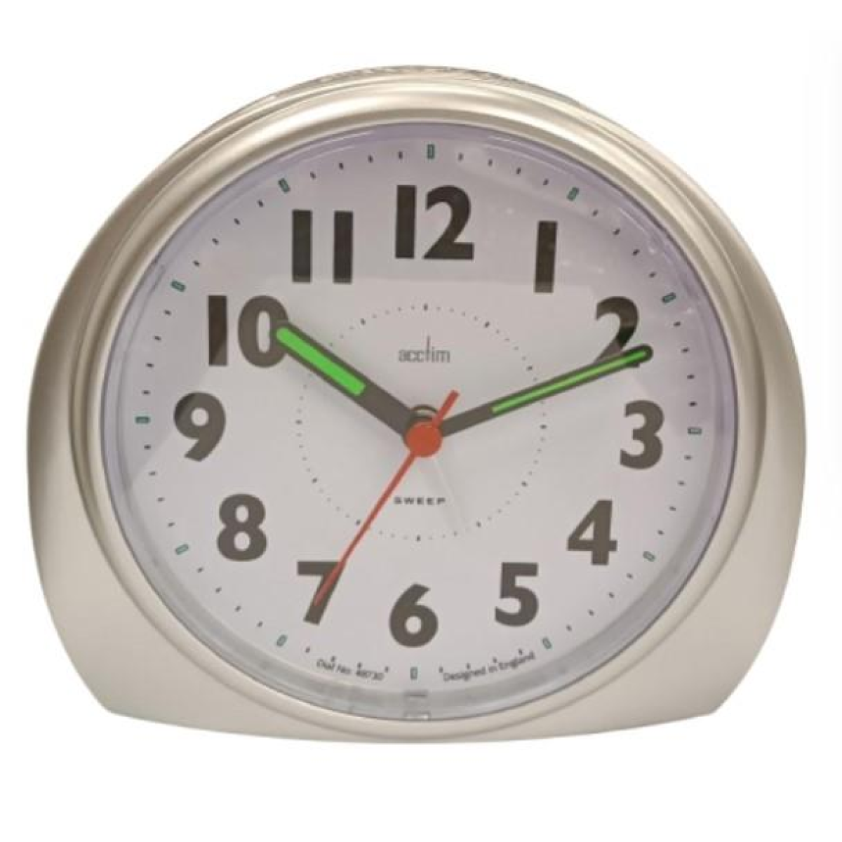 Acctim Jefferson Silent Sweep, Crescendo and Light features Bedside Alarm Clock