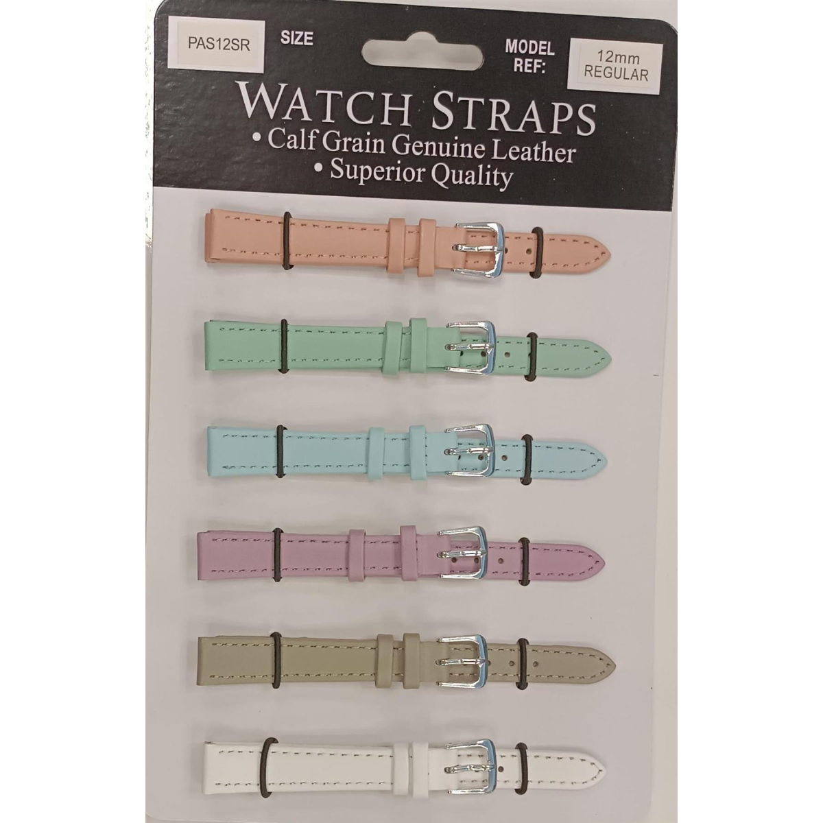 PASSR Sun Mixed Pastille Colour Calf Leather Watch Straps Regular card of 6