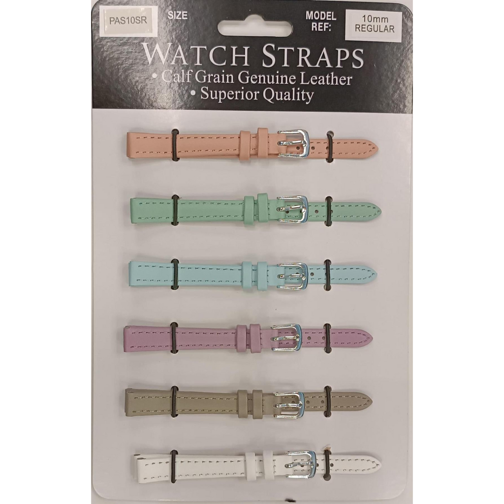 PASSR Sun Mixed Pastille Colour Calf Leather Watch Straps Regular card of 6