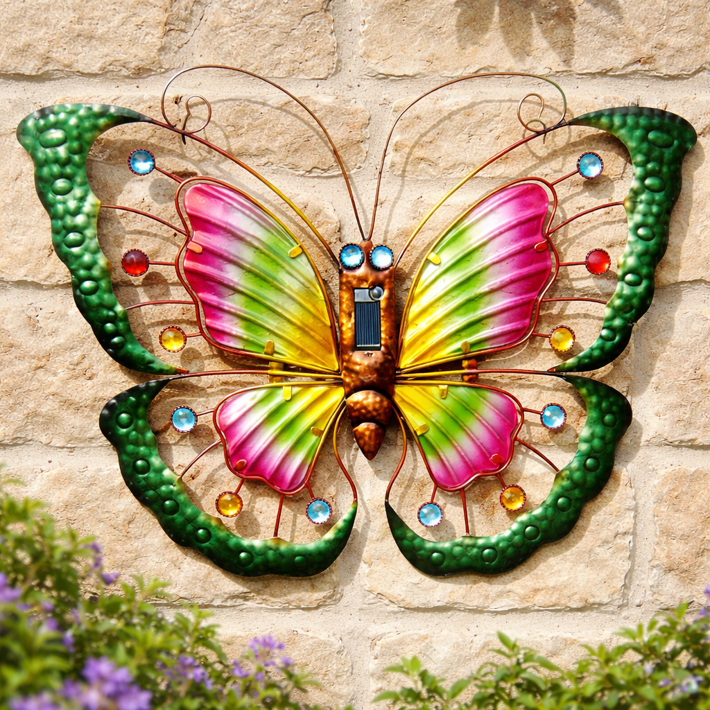 Wall Mounted Butterfly Solar Light