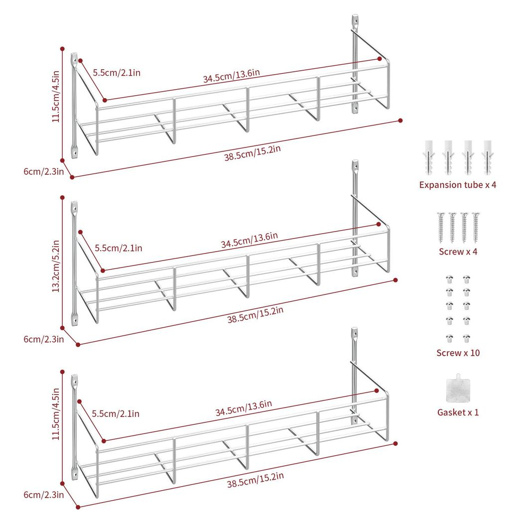 Vinsani 5 Tier Herb And Spice Rack