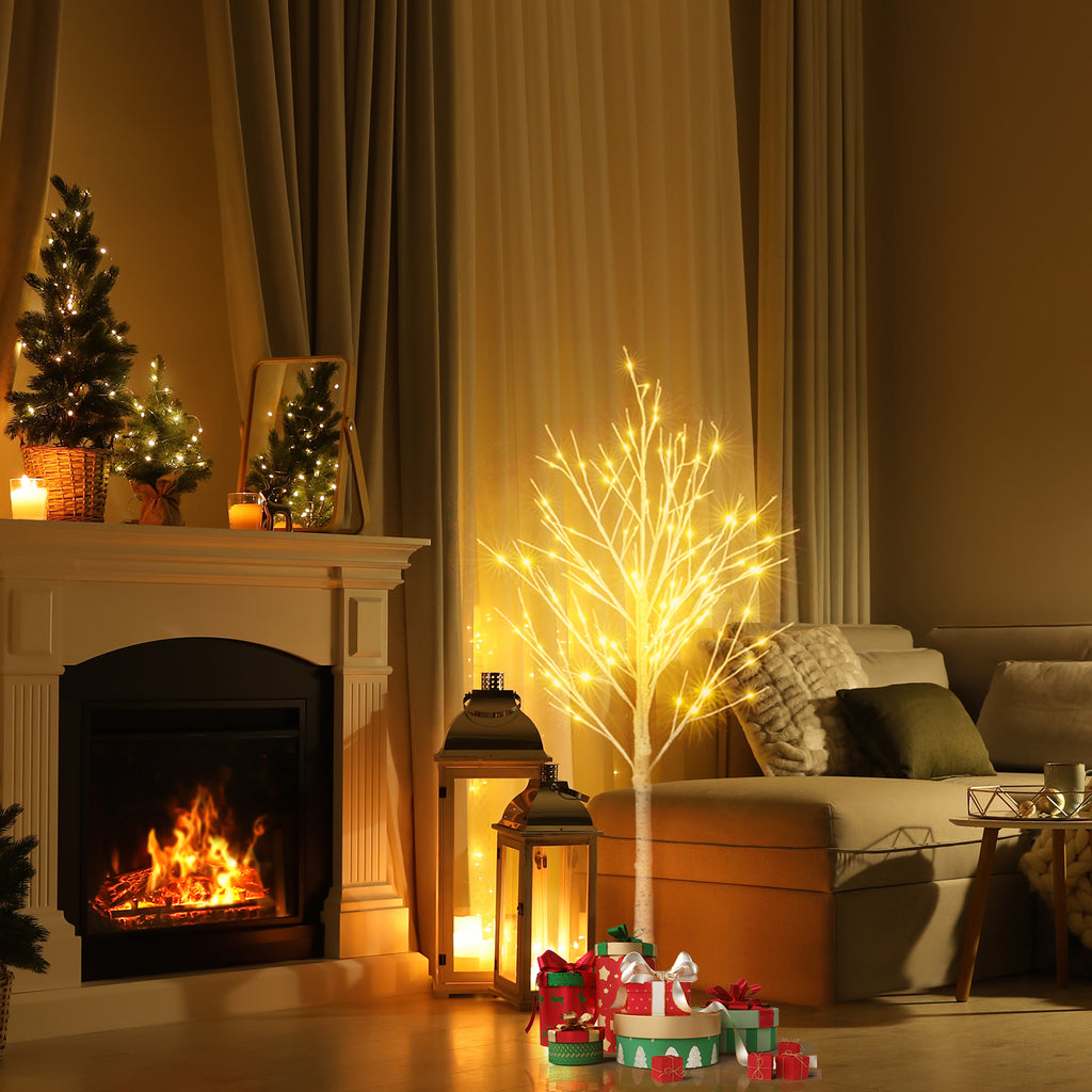 4FT Snowflake Christmas Tree with 48 LED Lamp