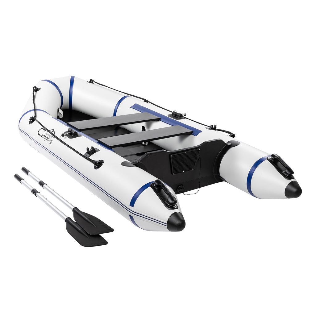 Camping Survivals 10ft PVC 330kg Water Adult Assault Boat Off-White