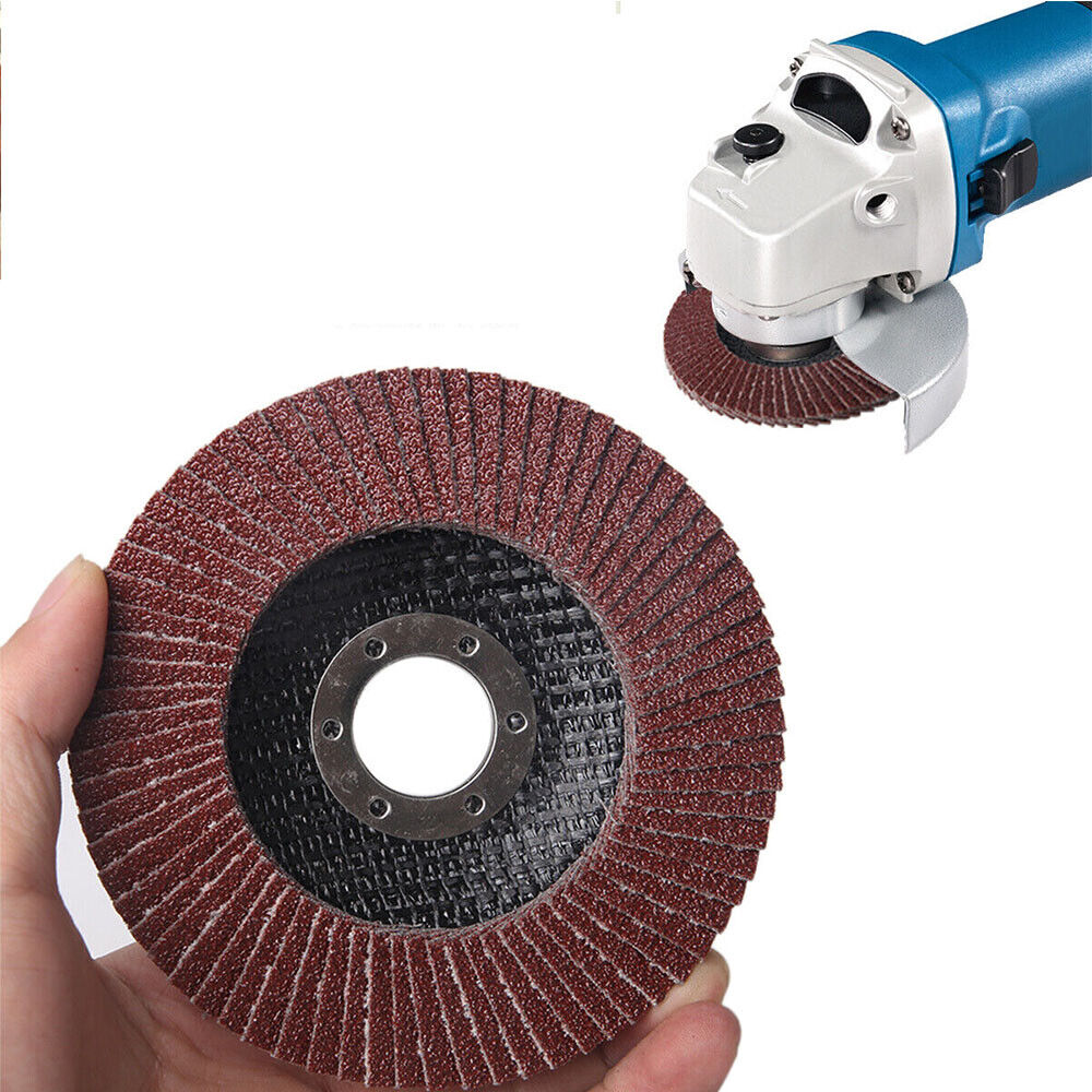 50x FLAP GRINDING SANDING DISCS 115mm 4.5" 40 60 80 120 GRIT ANGLE WHEEL