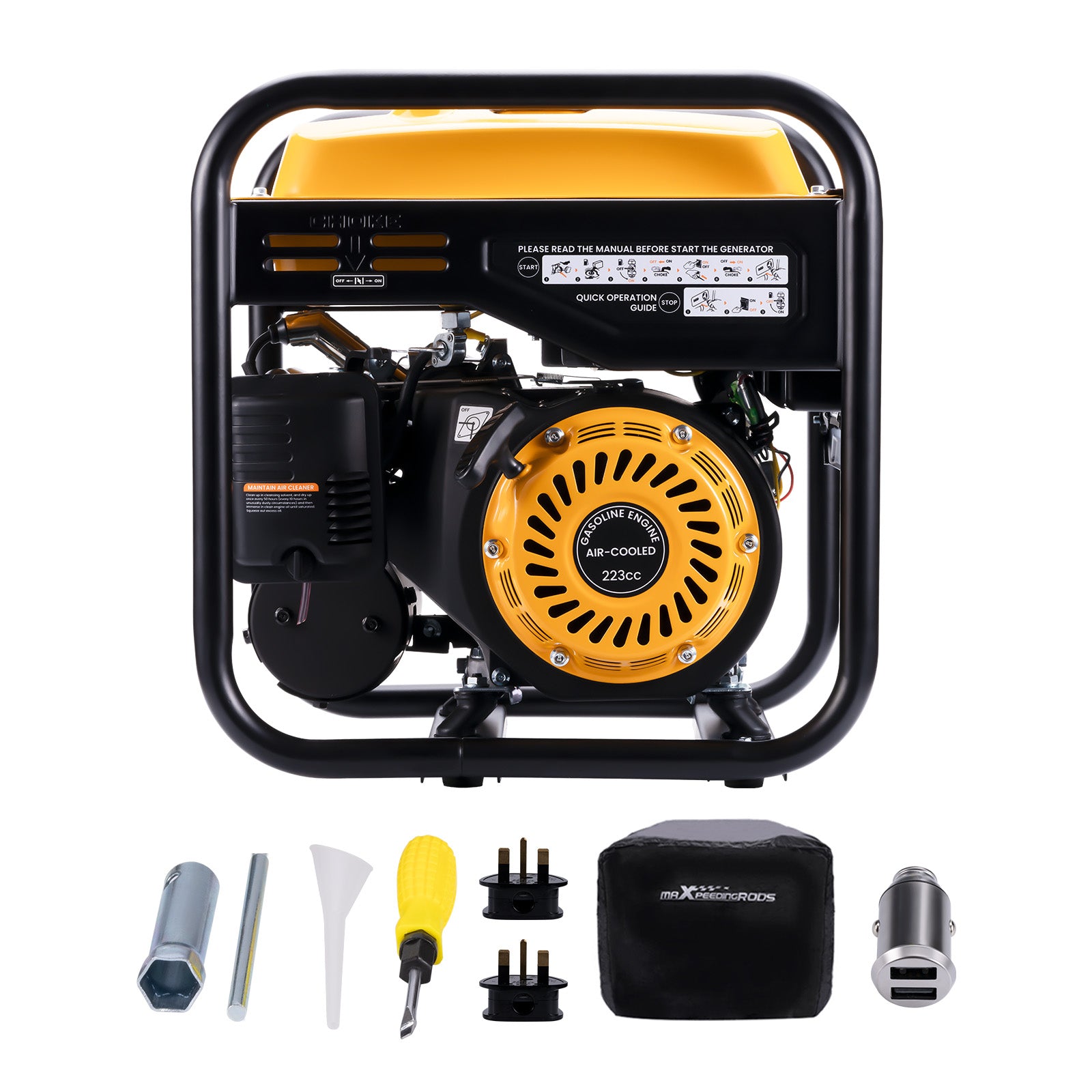 3500w Inverter Petrol Generator 4 Stroke Engine for Camping 26KG Lightweight