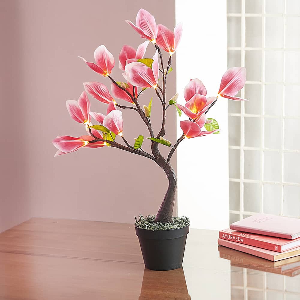 Pink Lily Tree Lamp