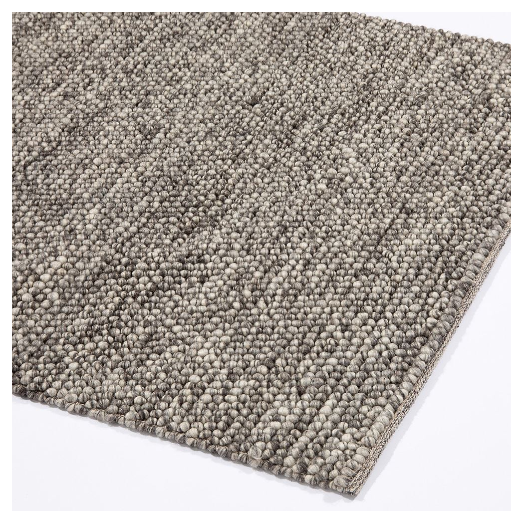 Delilah Wool Pebble 120x170cm Mottled Grey Rug