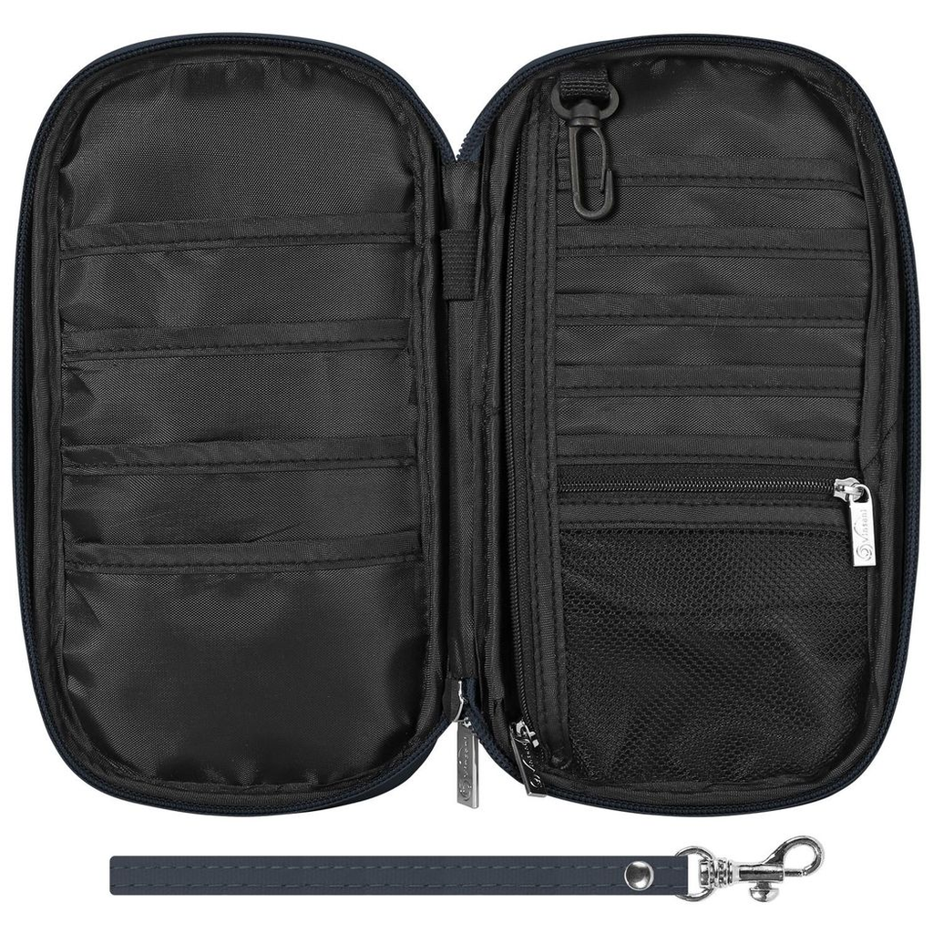 Vinsani Deluxe Passport Org Navy Blue