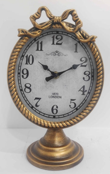 AcaciaHome Durable Table Clock, Art Deco Design