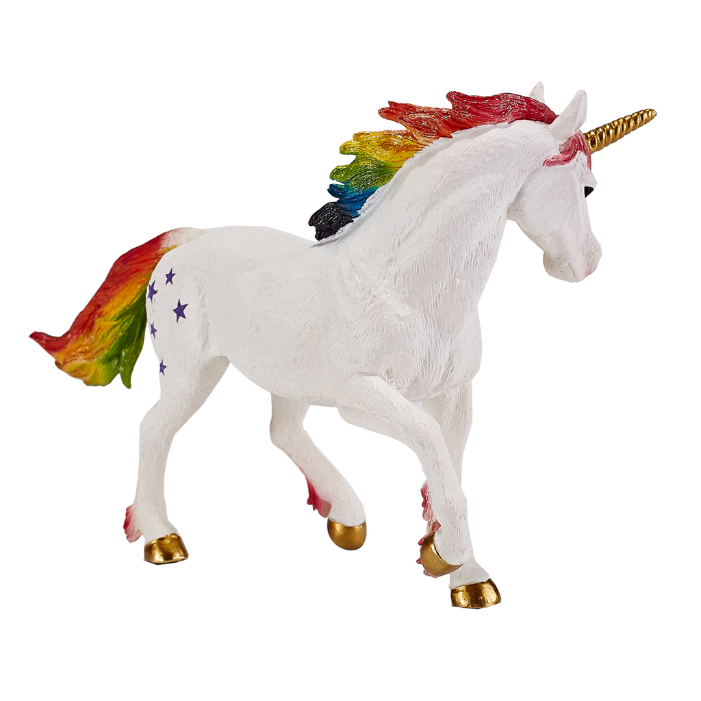 Rainbow Unicorn Toy  Fantasy Mythical Horse Figurine