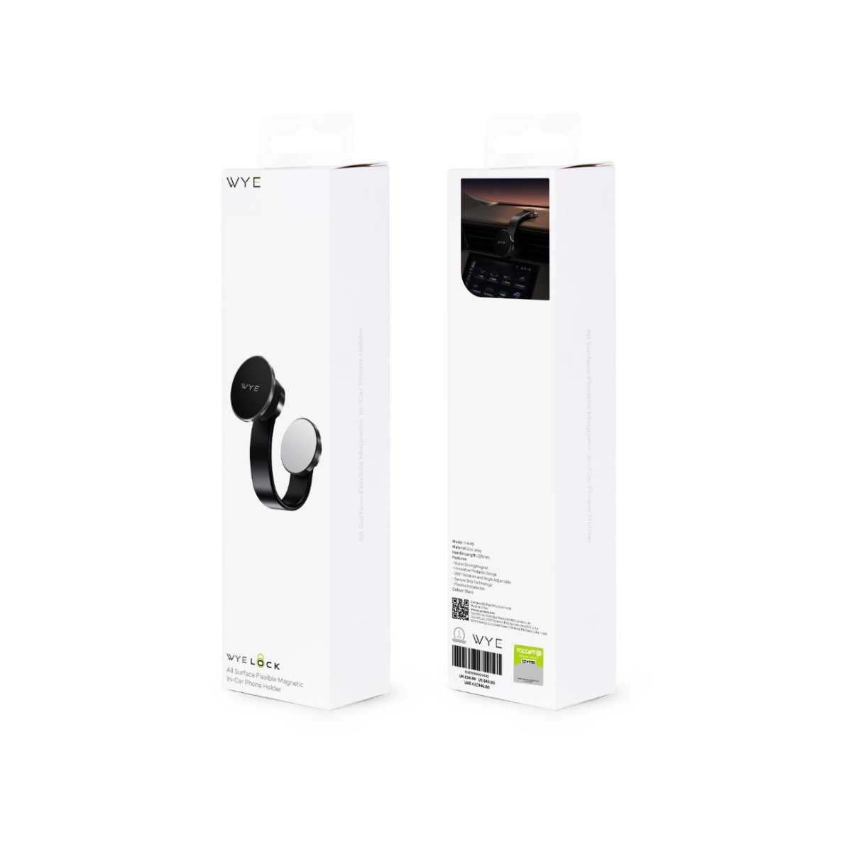 WYELOCK All Surface Flexible Magnetic In-Car Phone Holder