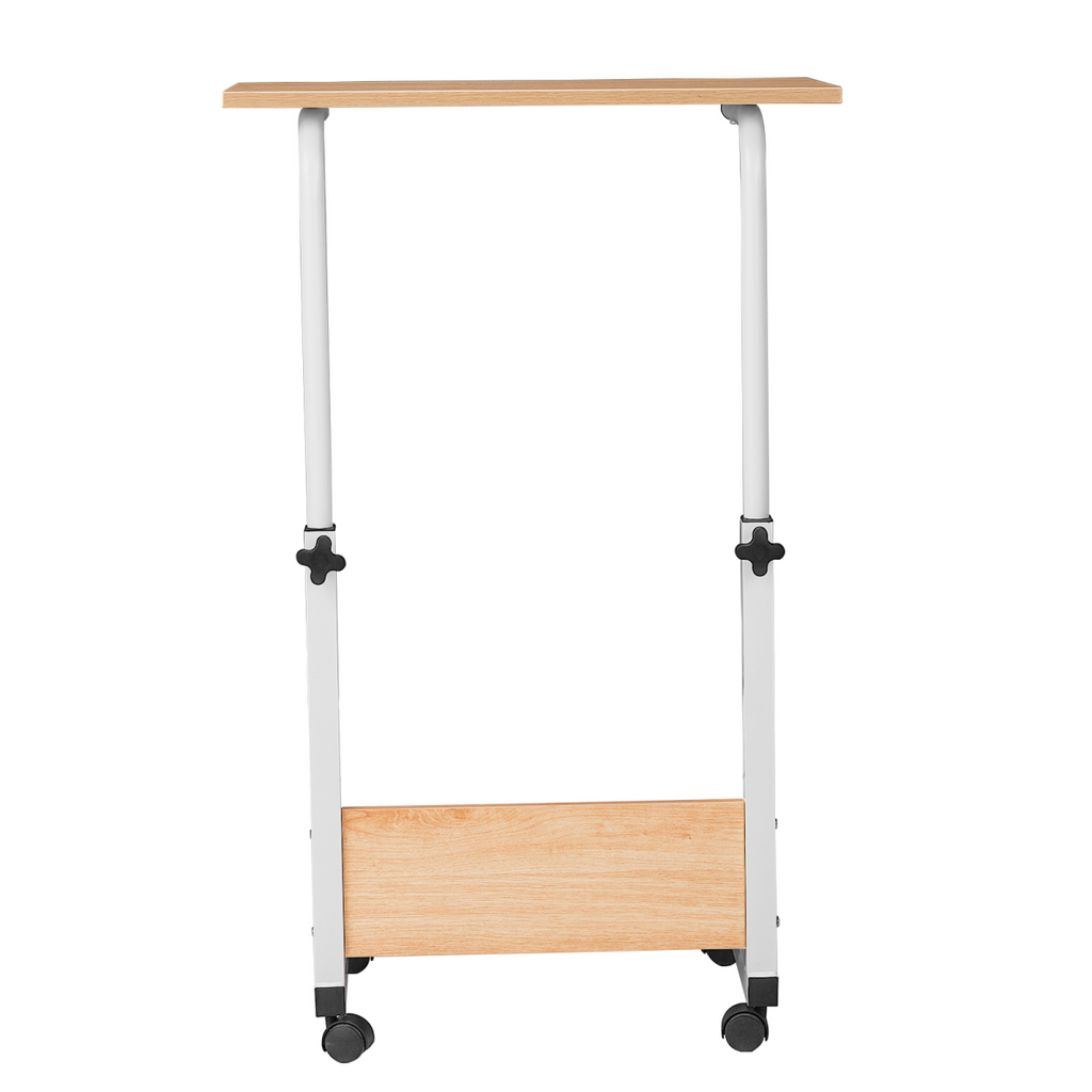 Adjustable Oak-Finish P2 Particle Board Computer Desk (60cm) - Versatile & Space-Saving