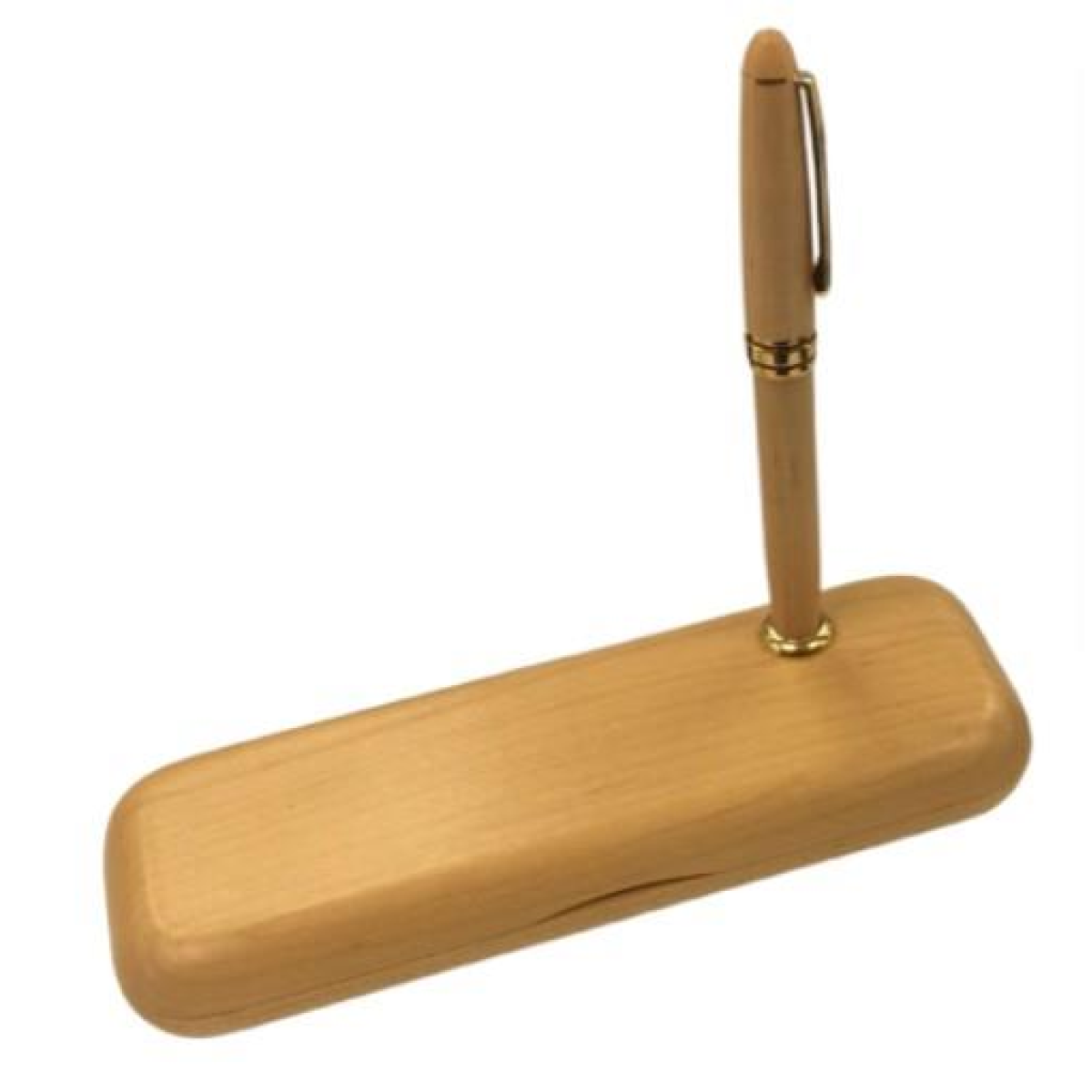 Imperial Wooden Light Brown Gold Trim Ball Pen With Handmade Wooden Box IMP308M