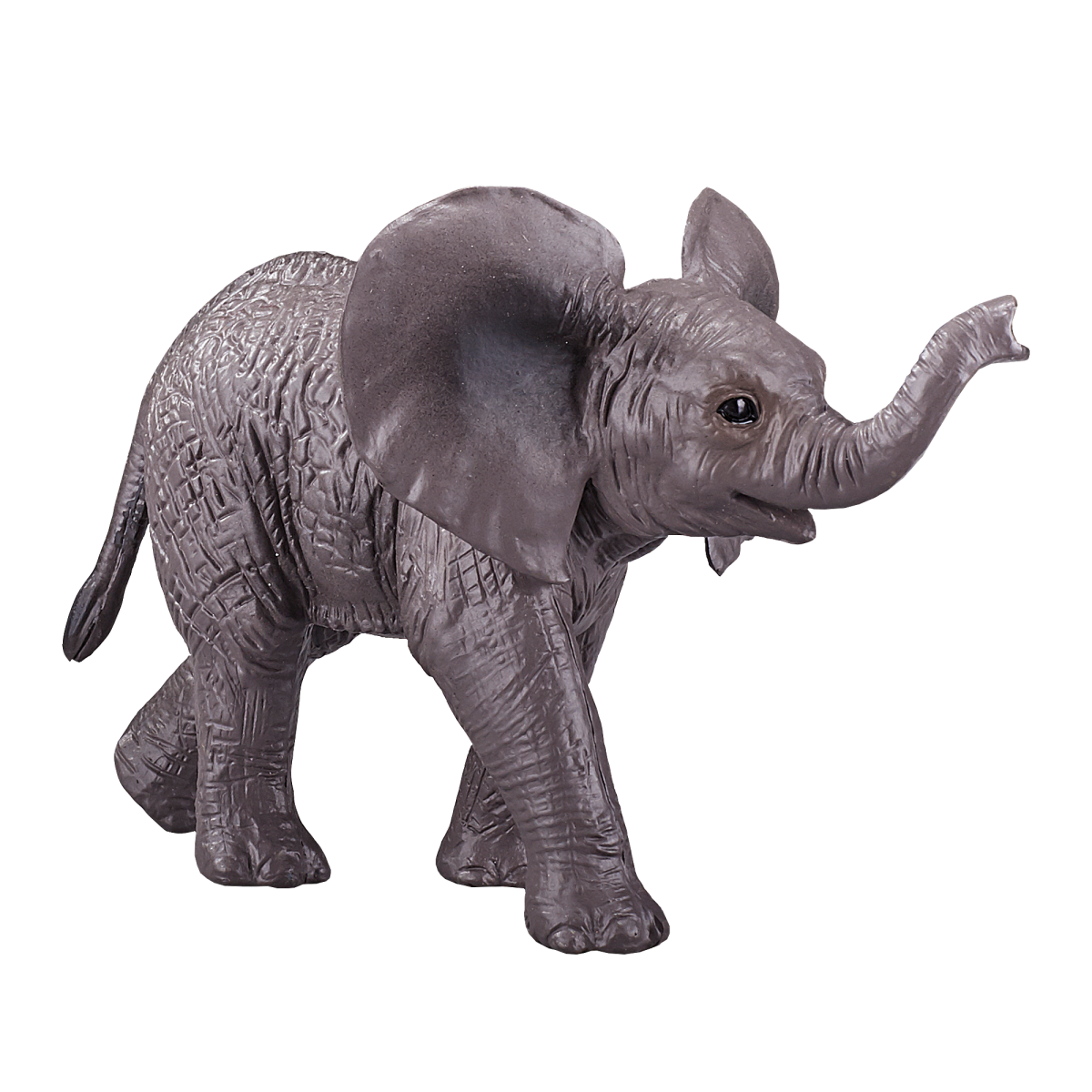 African Elephant Calf Toy  Realistic Wildlife Figurine
