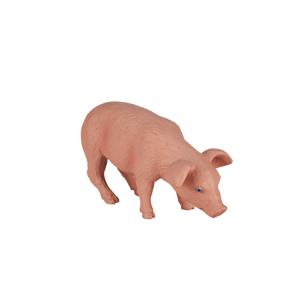 Piglet Feeding Toy  Realistic Farmyard Animal Figure