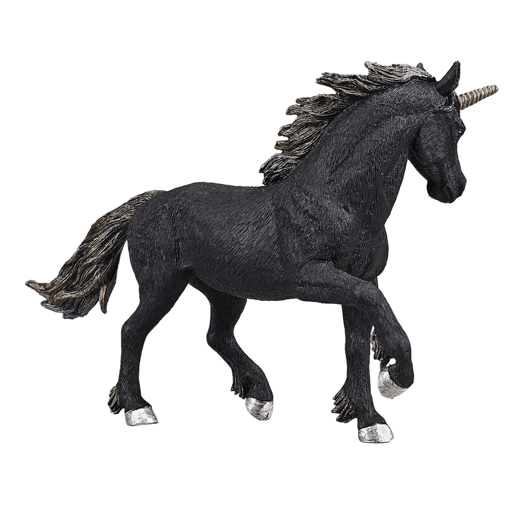 Dark Unicorn Toy  Fantasy Mythical Creature Figure